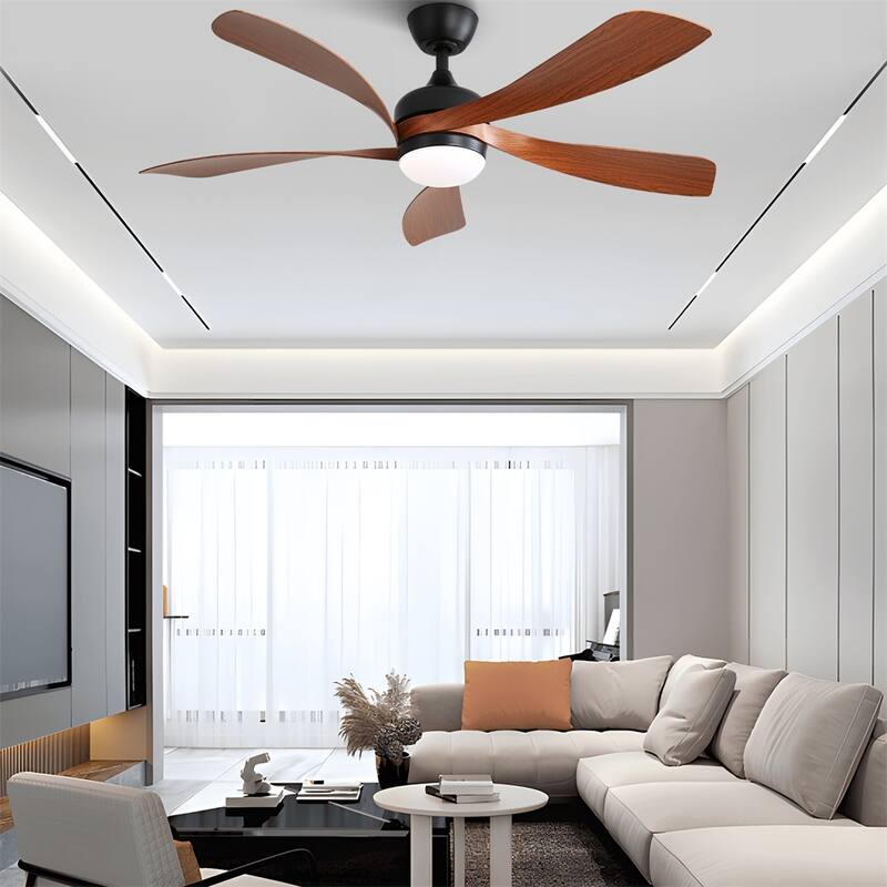 52" Dimmable Led Ceiling Fan with Remote Control,Reversible DC Motor