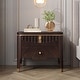 preview thumbnail 3 of 43, Christopher Knight Home- Johnson Wood Nightstand with 2 Storage Drawer Dark Brown