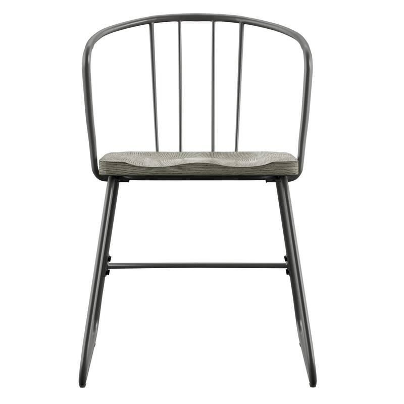 Mabel Iron and Wood Dining Chair (Set of 2) by iNSPIRE Q Modern