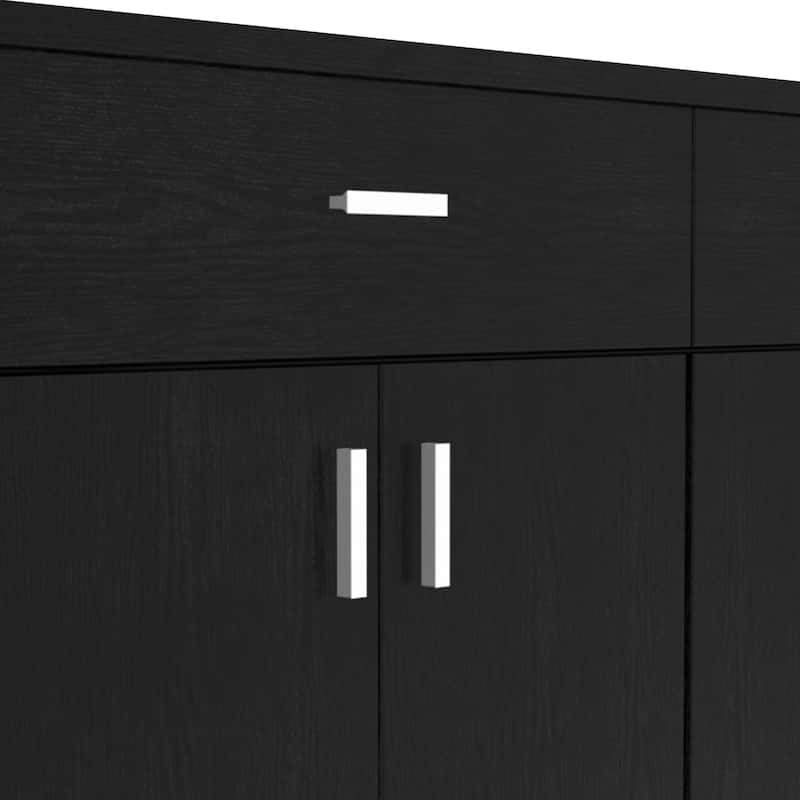 DH BASIC Modern Black 47" Sideboard Buffet by Denhour