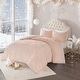 preview thumbnail 4 of 30, Madison Park Virginia Tufted Cotton Chenille Medallion Duvet Cover Set Blush - King