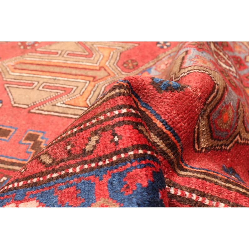 ECARPETGALLERY Hand-knotted Andelz Red Wool Rug - 4'5 x 7'3