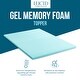 preview thumbnail 3 of 12, Lucid Comfort Collection 3-inch Gel and Aloe Memory Foam Topper