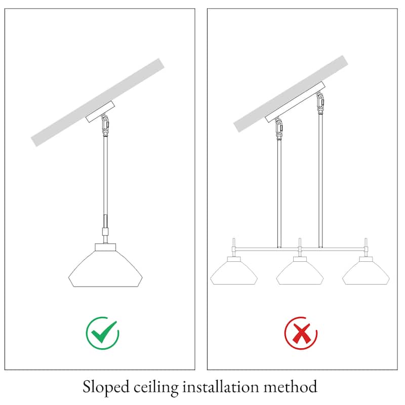 Flyn Modern 3-Light Linear Chandelier Mercury Glass Pendant Lights for Kitchen Island