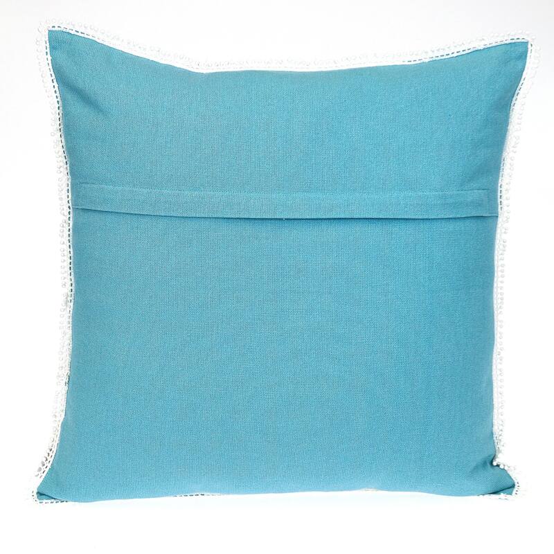 Solid Square Throw Pillow - 16" - Blue