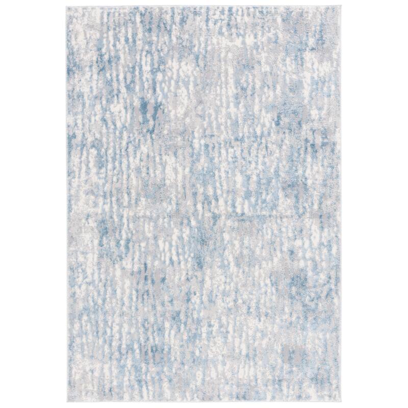 SAFAVIEH Lagoon Priama Modern Abstract Rug - 6'7" Square - Blue/Grey