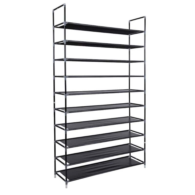 3/5/6/8/9/10-tier Extra-wide Metal/Non-woven Fabric Shoe Rack