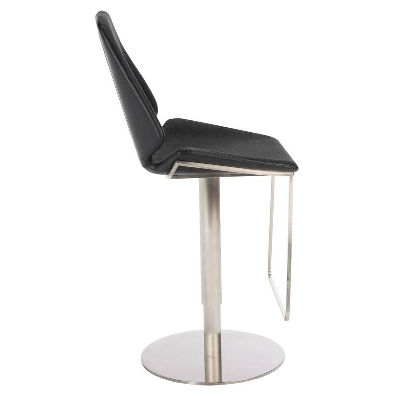 SAFAVIEH Linza Gas Lift Adjustable Bar Stool - 19" W x 22" L x 35-45" H - 19Wx22Dx35H