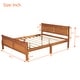 preview thumbnail 37 of 76, Classic Wood Platform Bed with Headboard and Footboard, Solid Wood Bed Frame, Easy to Assemble, No Box Spring Needed