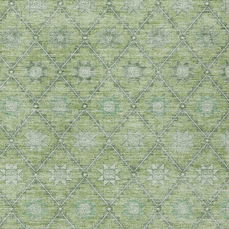 HomeRoots Floral Transitional Rectangle Outdoor Rug