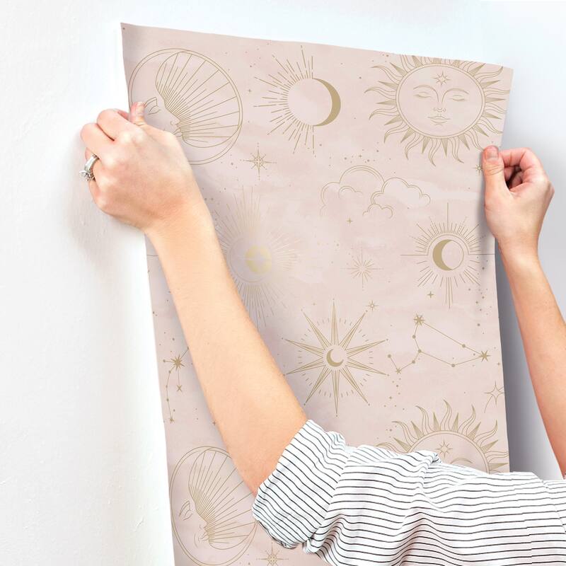Advantage Mystic Pink Celestial Wallpaper