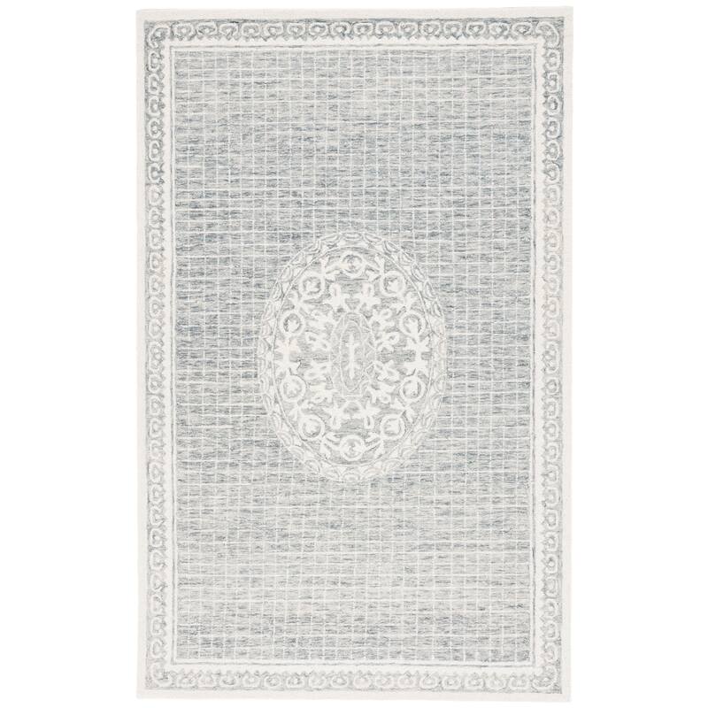 SAFAVIEH Handmade Ebony Rikie Modern & Contemporary Wool Rug