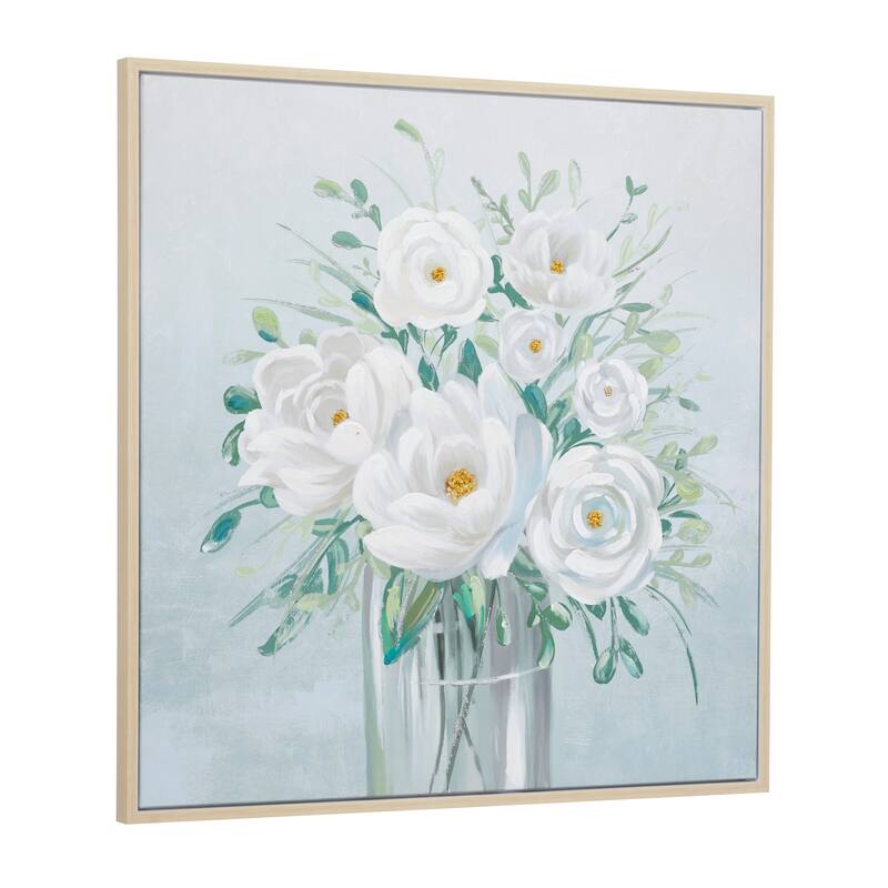 White Polystone French Country Framed Wall Art