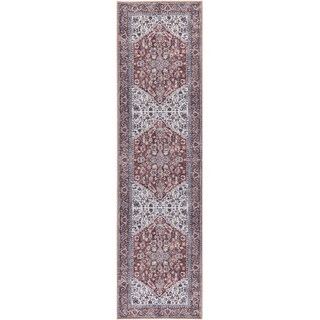 New Concept Washables Vintage Medallion Machine Washable Area Rug