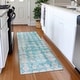 preview thumbnail 87 of 132, Premium Washable Super Soft Modern Connect Mayfield Rug Teal - 2'3" x 7'6"