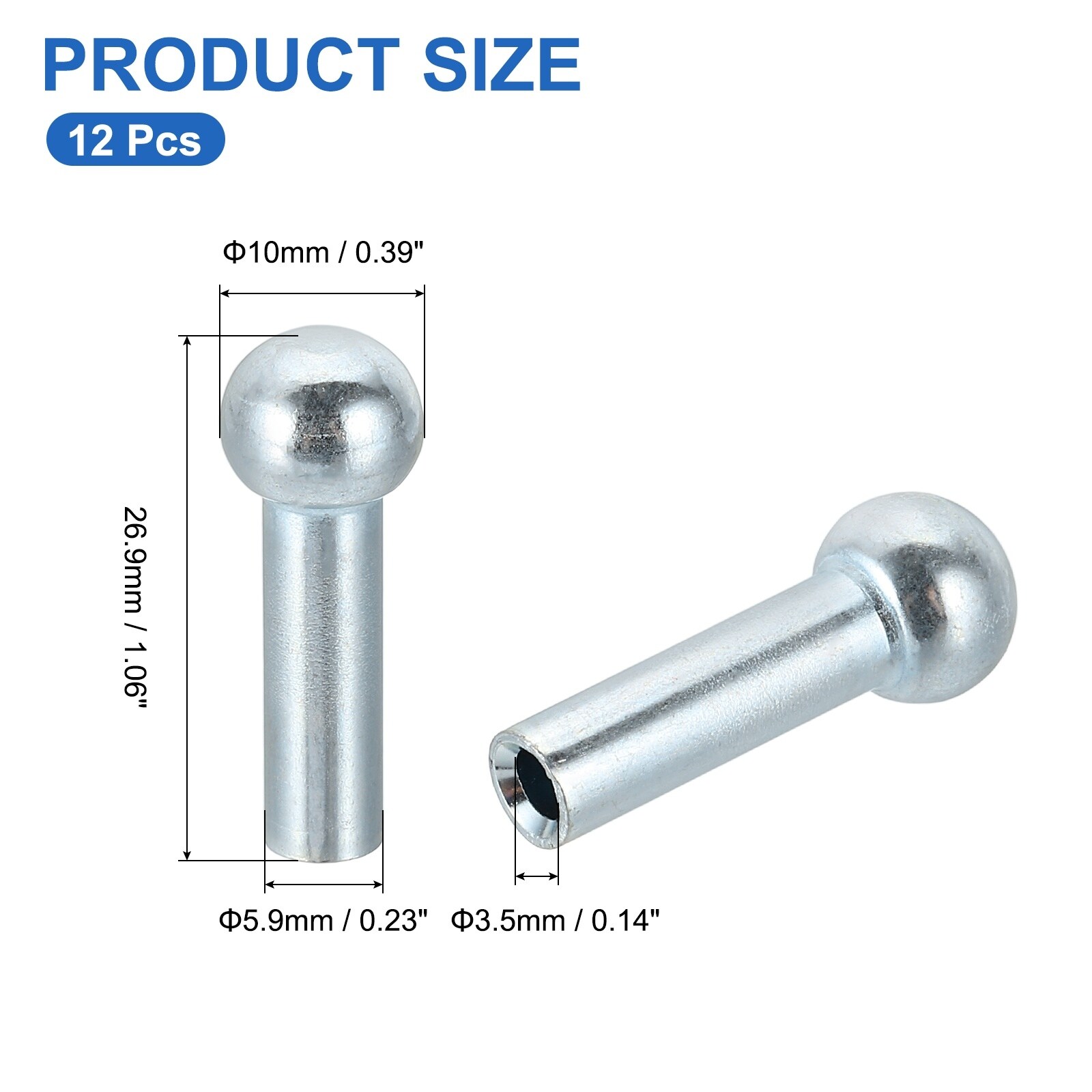 12 Pcs Gym Wire Rope Stopper, Cable Ball Stopper for 5mm Cable Gym - Silver