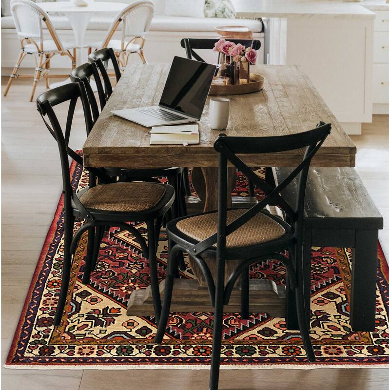 ECARPETGALLERY Hand-knotted Andelz Light Red Wool Rug - 3'5 x 4'7