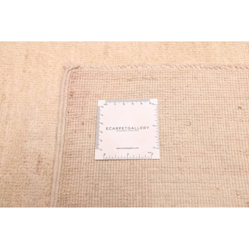 ECARPETGALLERY Hand-knotted Peshawar Oushak Beige Wool Rug - 9'10 x 14'4