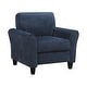 preview thumbnail 20 of 49, Fremont & Park Diboli Chenille 3-Piece Living Room Set - Wood Finish Exposed Feet