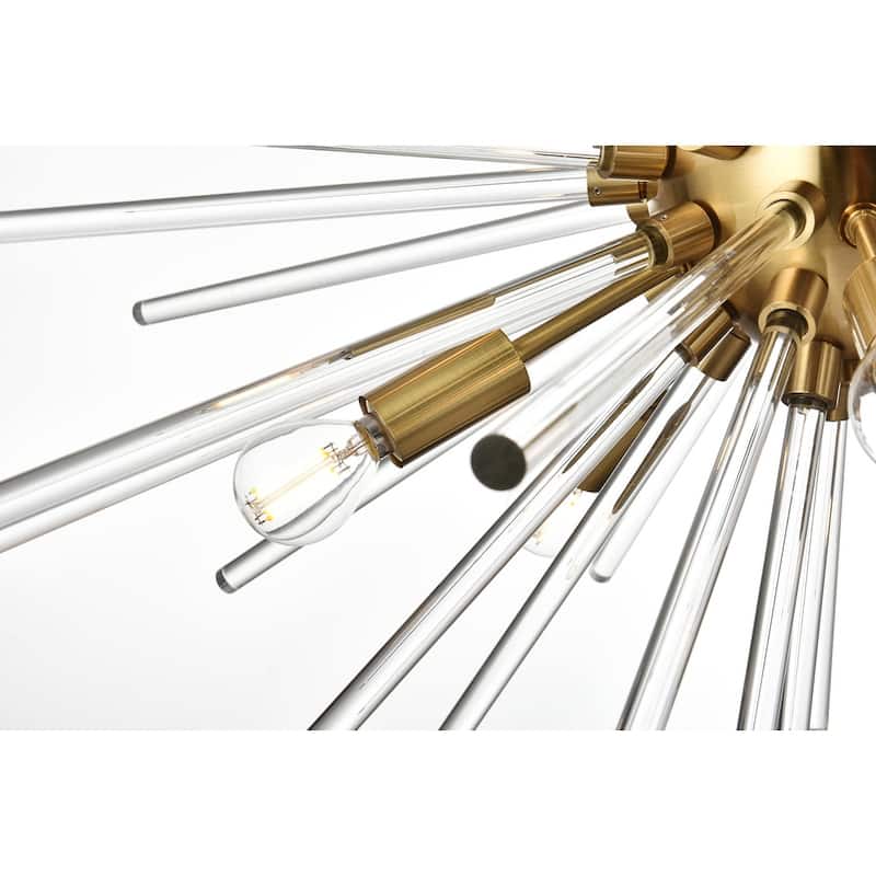 Samuel 32 inch Crystal Rod Pendant - N/A