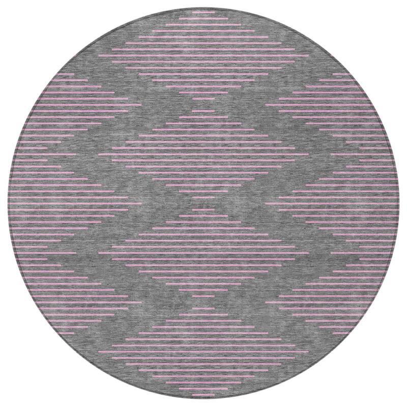HomeRoots Geometric Transitional Rectangle Outdoor Rug