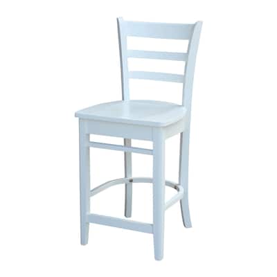 International Concepts Solid Wood Emily Dining Stool