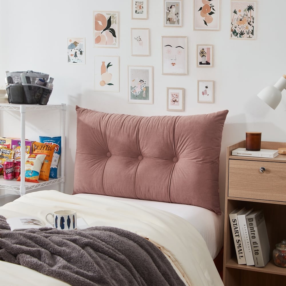 Rainha® Plush Tufted College Headboard by DormCo