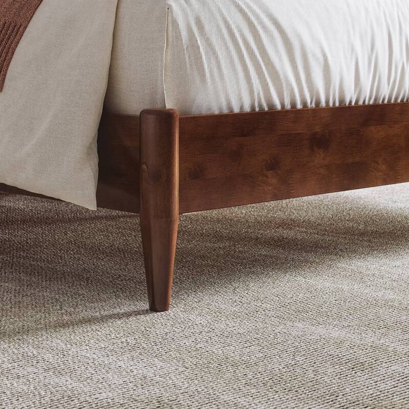 Charlotte Solid Wood Low Profile Platform Bed