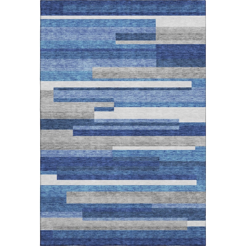 Premium Washable Super Soft Stripes Stacked Mayfield Rug