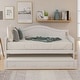 preview thumbnail 2 of 24, Nestfair Twin Size Wooden Daybed with Trundle Bed