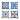 HOMESMART Set of 4 Checker Pattern Polyester Cushion Ultra Soft Pillow