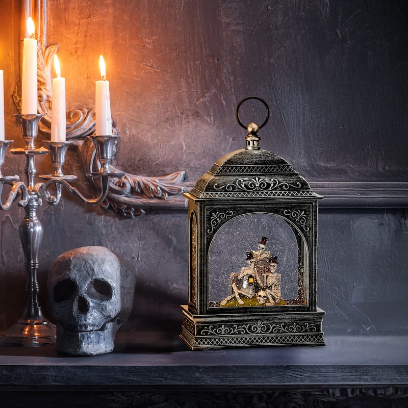 11.5" LED Skeleton Trio Lantern