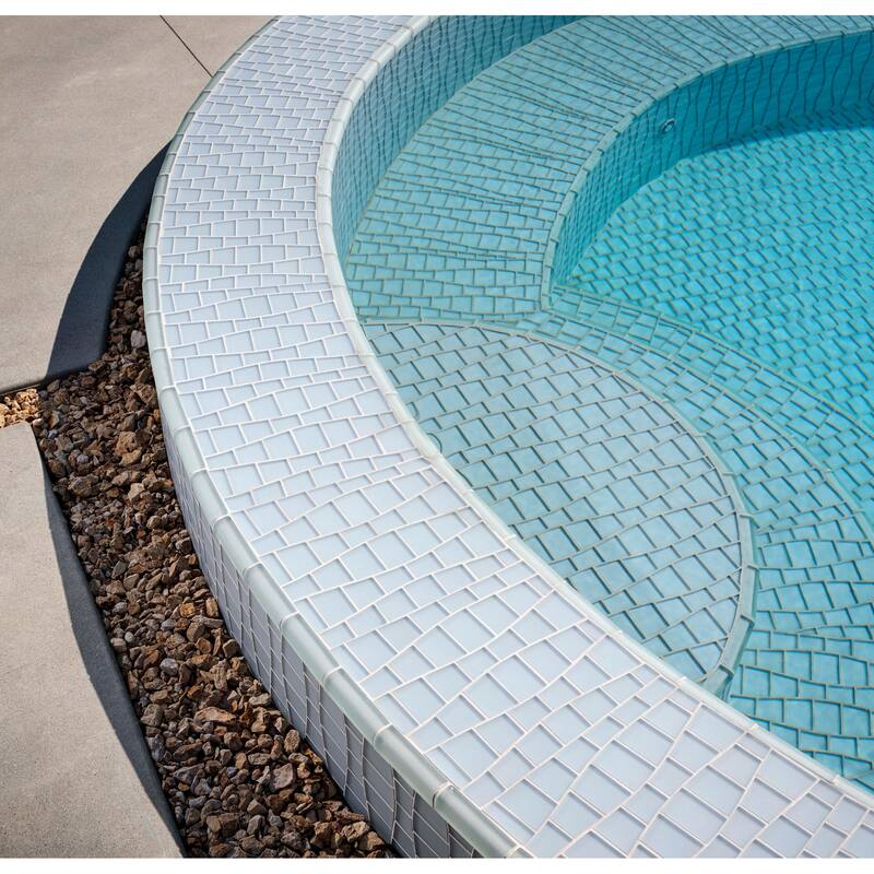 Cruz Bay Studio BG15 Ripple - 11" x 12" Block Random Wall Tile -