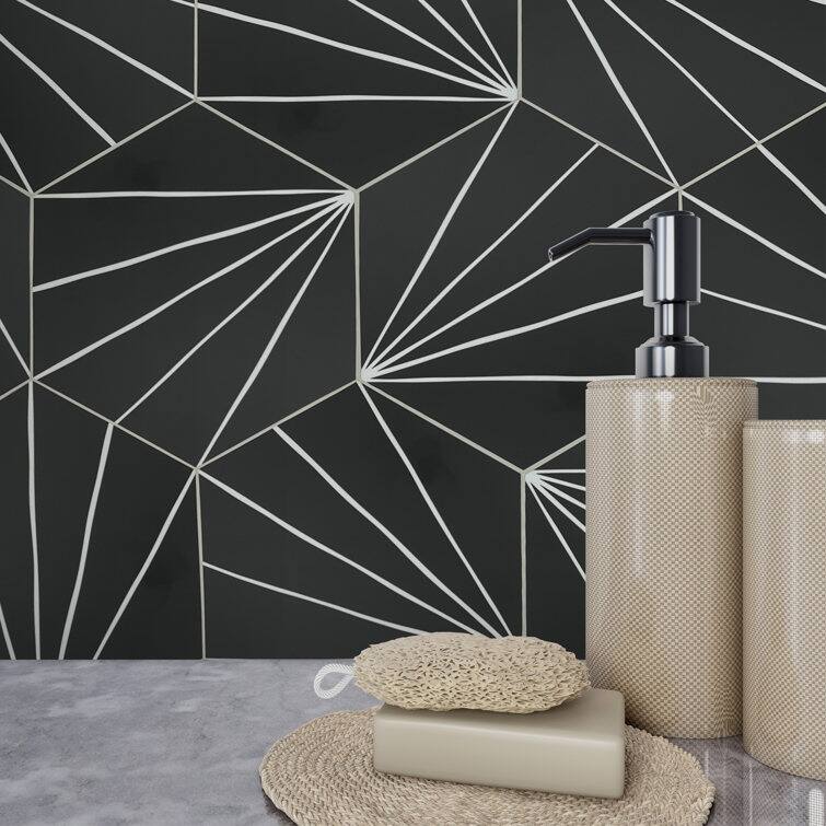 6" x 7" Stone Composite Peel & Stick Mosaic Tile (45 PCS)