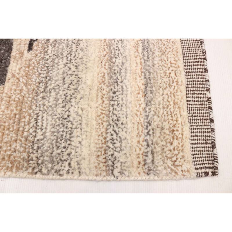 ECARPETGALLERY Hand-knotted Tangier Tan Wool Rug - 8'1 x 9'10