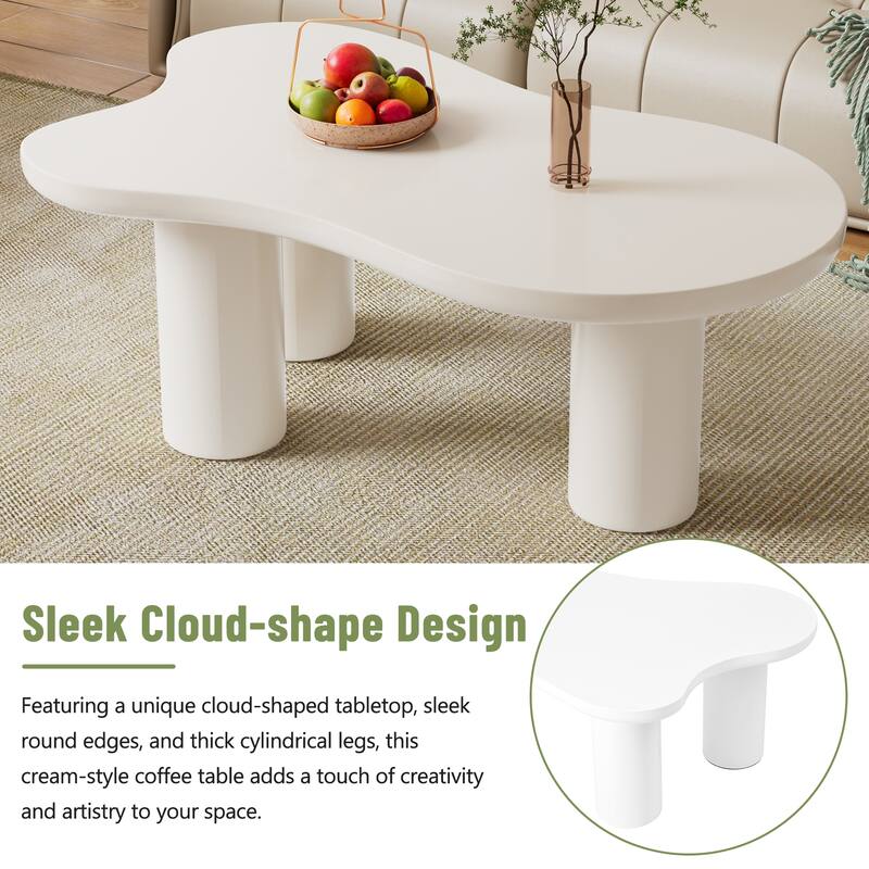 Cloud Coffee Table with 3 Sturdy Leg