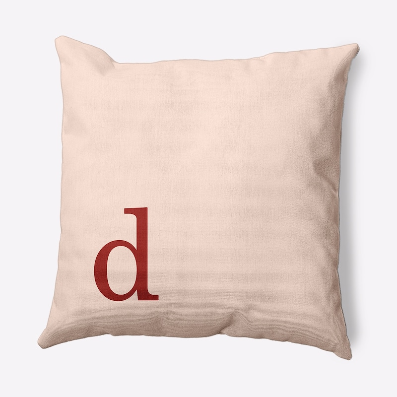 Modern Monogram Decorative Throw Pillow - 26" x 26" - d