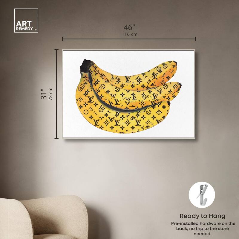 Fashion Bananas Canvas by Art Remedy