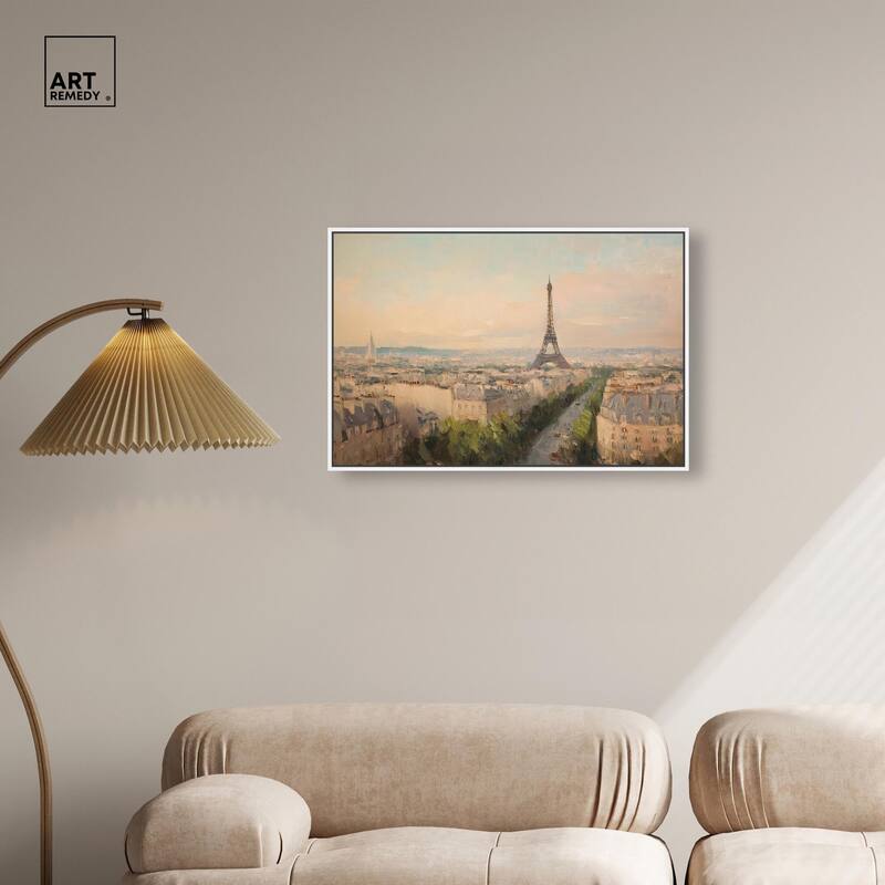 Early Morning Paris Canvas by Art Remedy