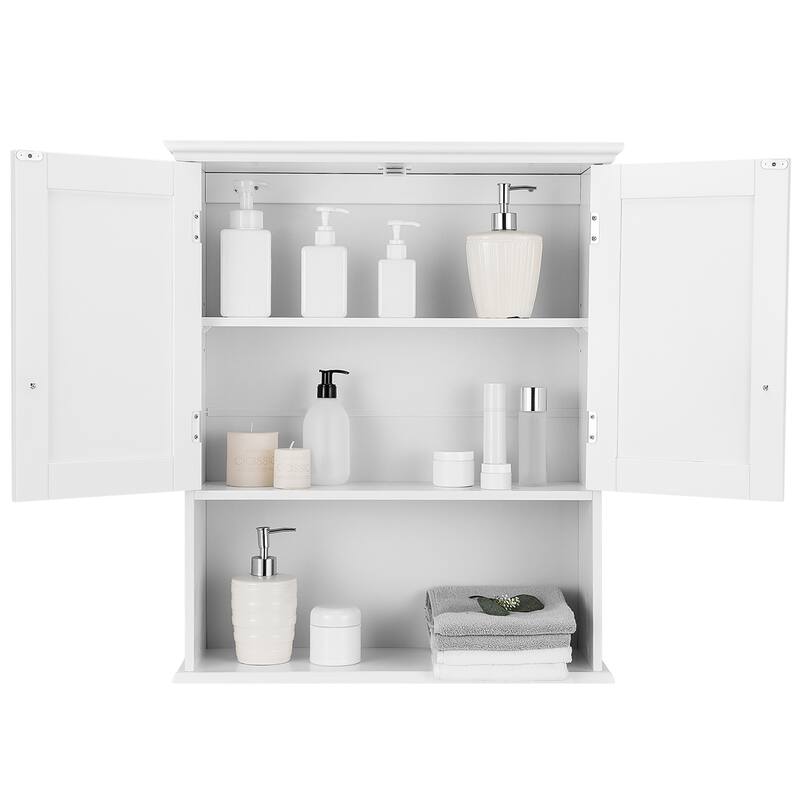 Costway Wall Mount Bathroom Cabinet Storage Organizer Medicine Cabinet - see details