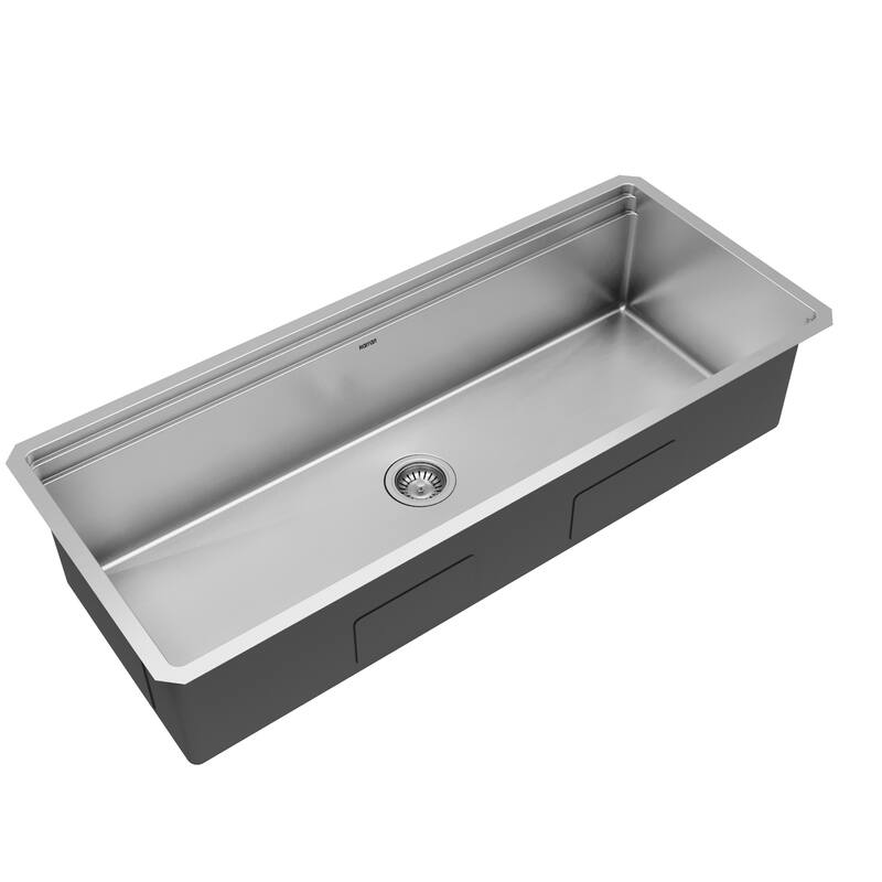 Karran 45" Undermount WS-90 Single Bowl 16 Gauge Stainless Steel Workstation Kitchen Sink