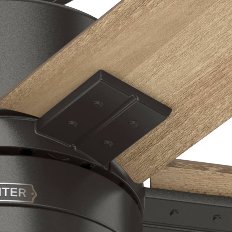 Hunter 52" Noble Bronze Ceiling Fan with LED Light Kit and Handheld Remote