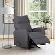 preview thumbnail 2 of 11, Fabric Rocker Recliner Chair Steel Glider Recliner Living Room Sofa