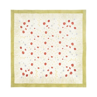 Springfields Multicolored Square Cotton Tablecloth