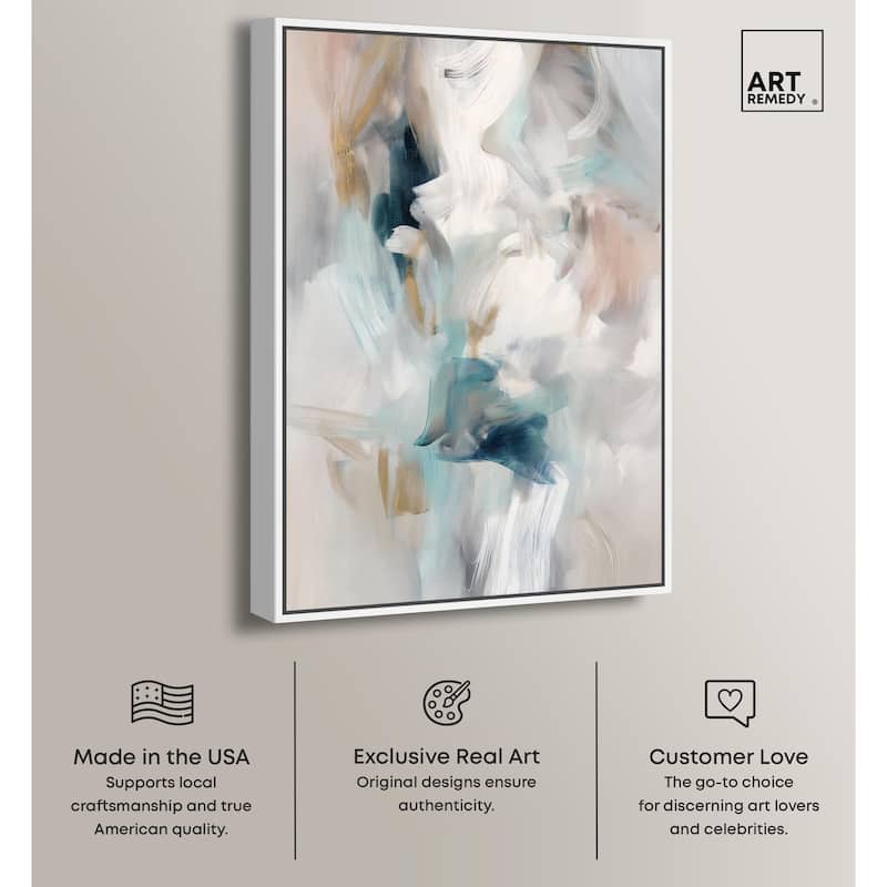 Whispering Colors III Canvas by Art Remedy