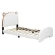 preview thumbnail 12 of 14, Roomfitters Twin Upholstered Platform Bed with Bear-Shaped Headboard and Footboard