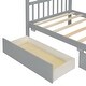 preview thumbnail 71 of 72, Creativity House Bed Twin Size Frame with 2 Wood Drawers for Boys Girls, Wood Platform Bed with Roof No Box Spring Needed