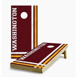 Washington Commanders Multi Stripe Cornhole Game (Choose Wraps or Boards)