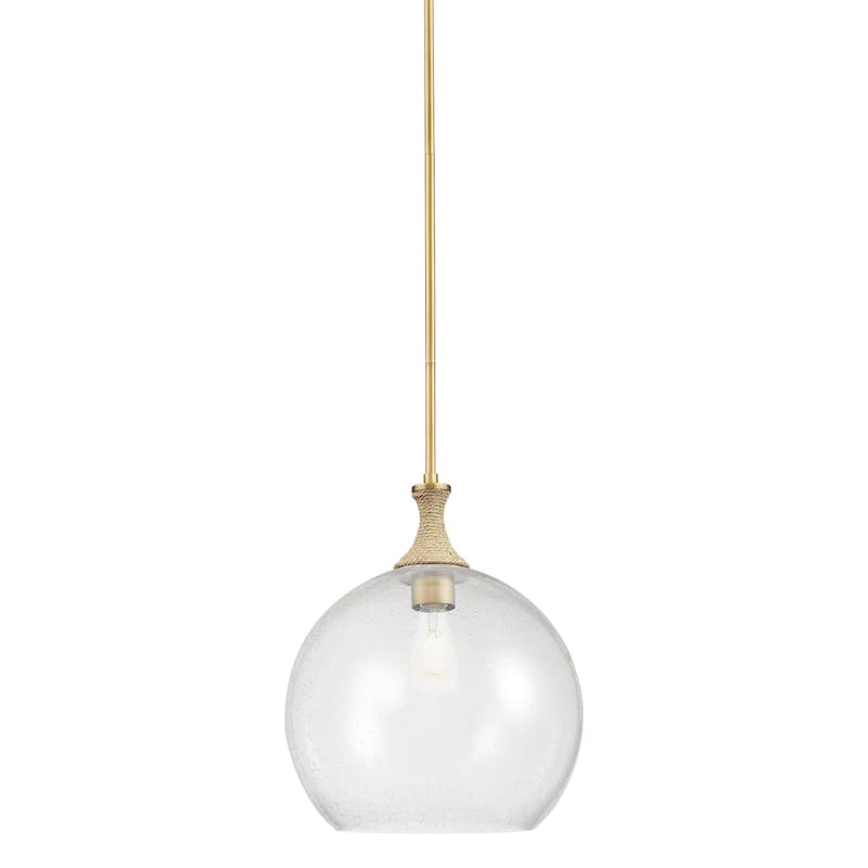 Innovations Lighting 415-1SR-18-14 Astor Pendant Astor 14" Wide - Brushed Brass / Seedy