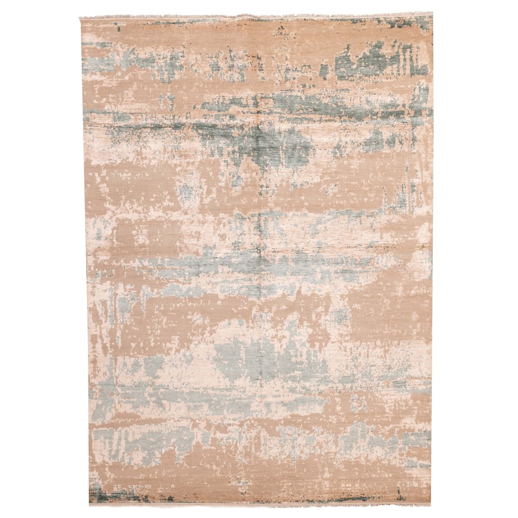 ECARPETGALLERY Hand-knotted Legacy Brown Silk, Wool Rug - 8'11 x 12'2